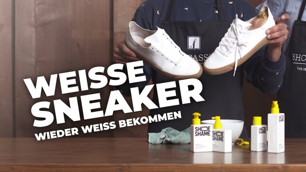 Weiße Sneaker reinigen und pflegen - Tipps im Video