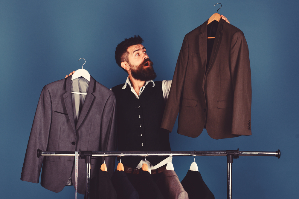 Qual der Outfit-Wahl
